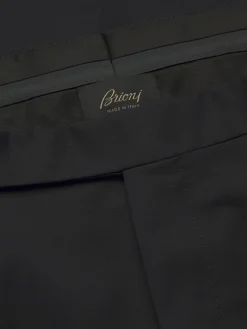 Navy blue wool Elba trousers