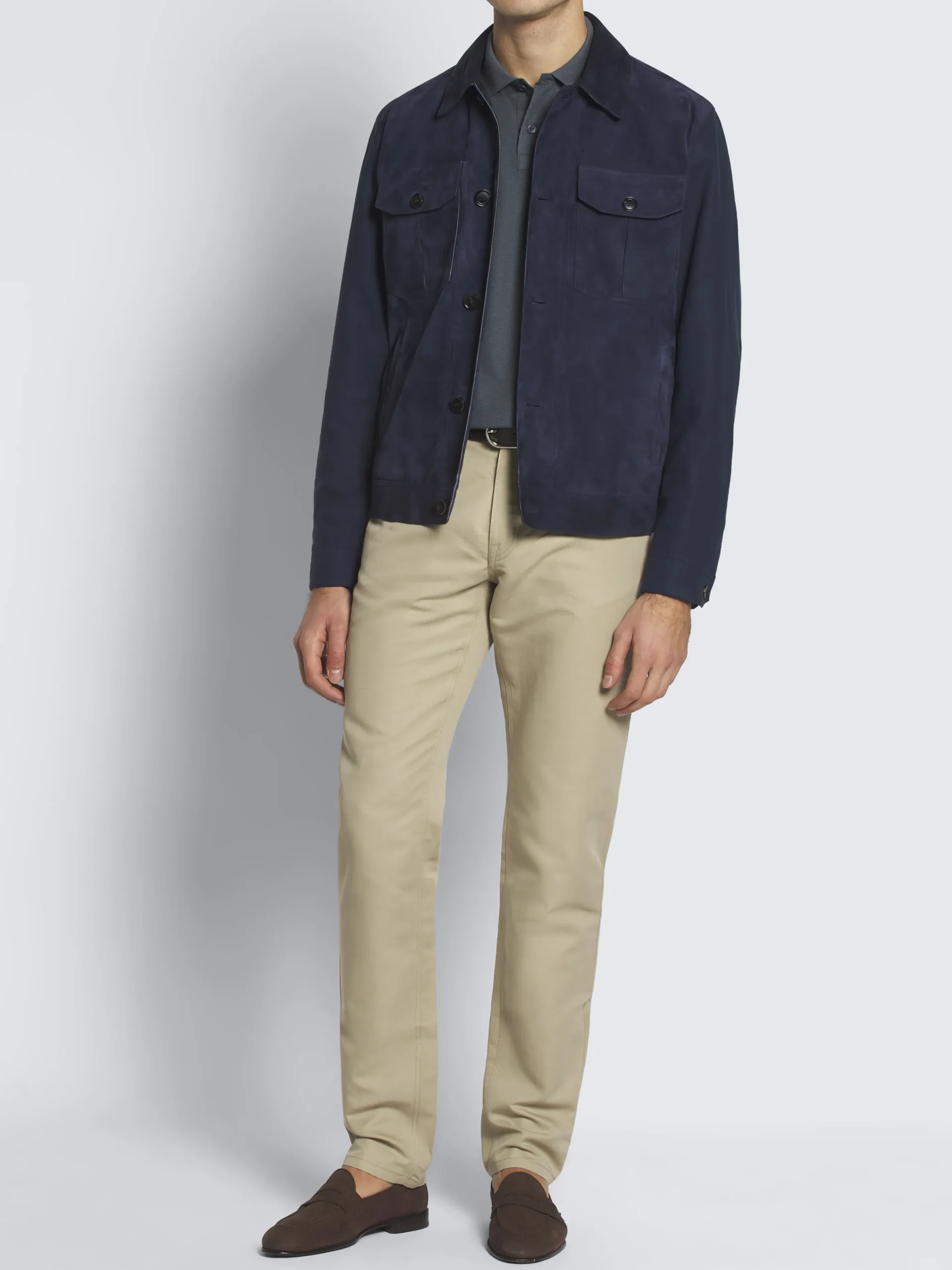 Petroleum blue organic cotton piqué polo
