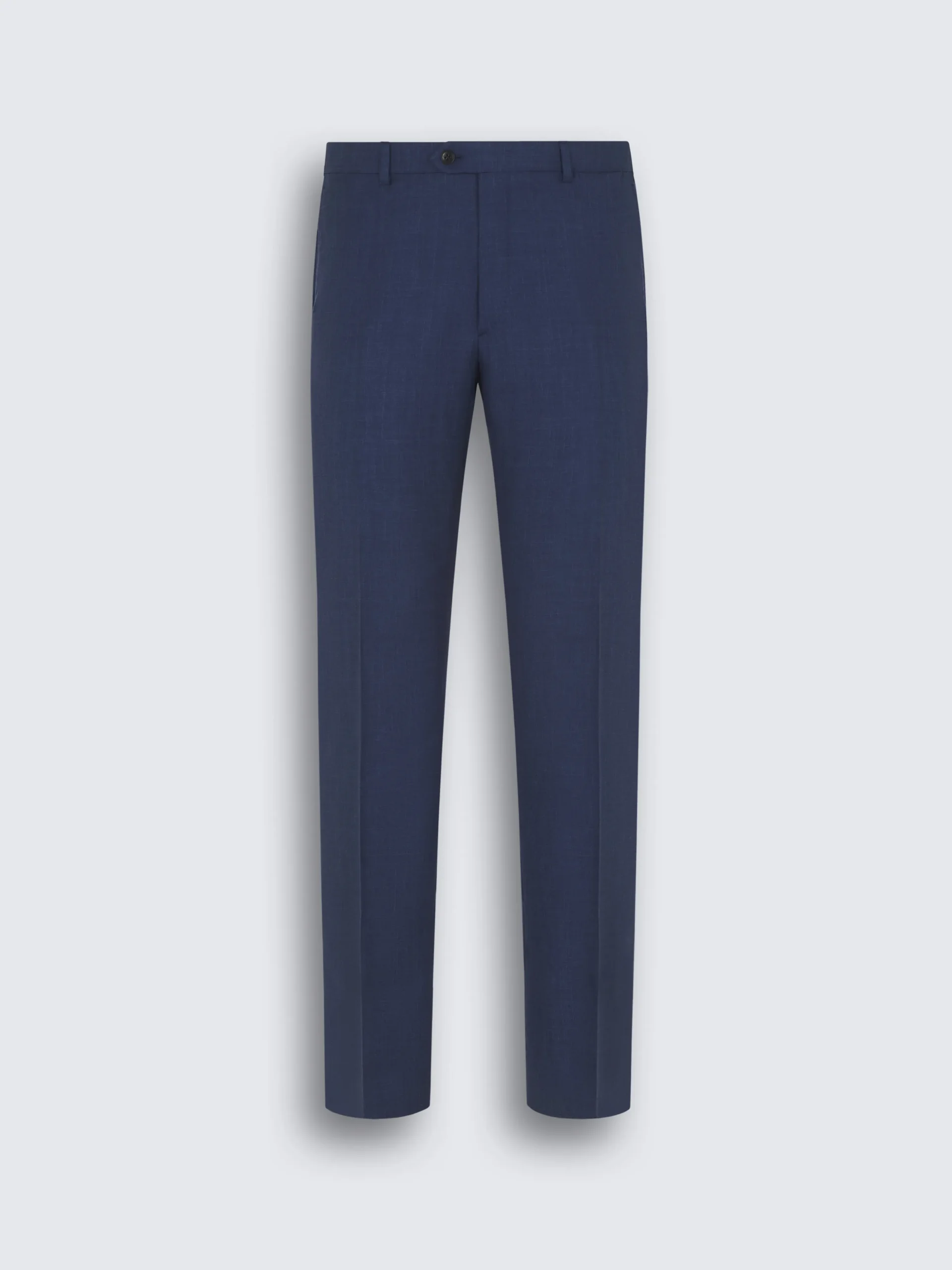 Royal blue cashmere, silk and linen Tigullio trousers