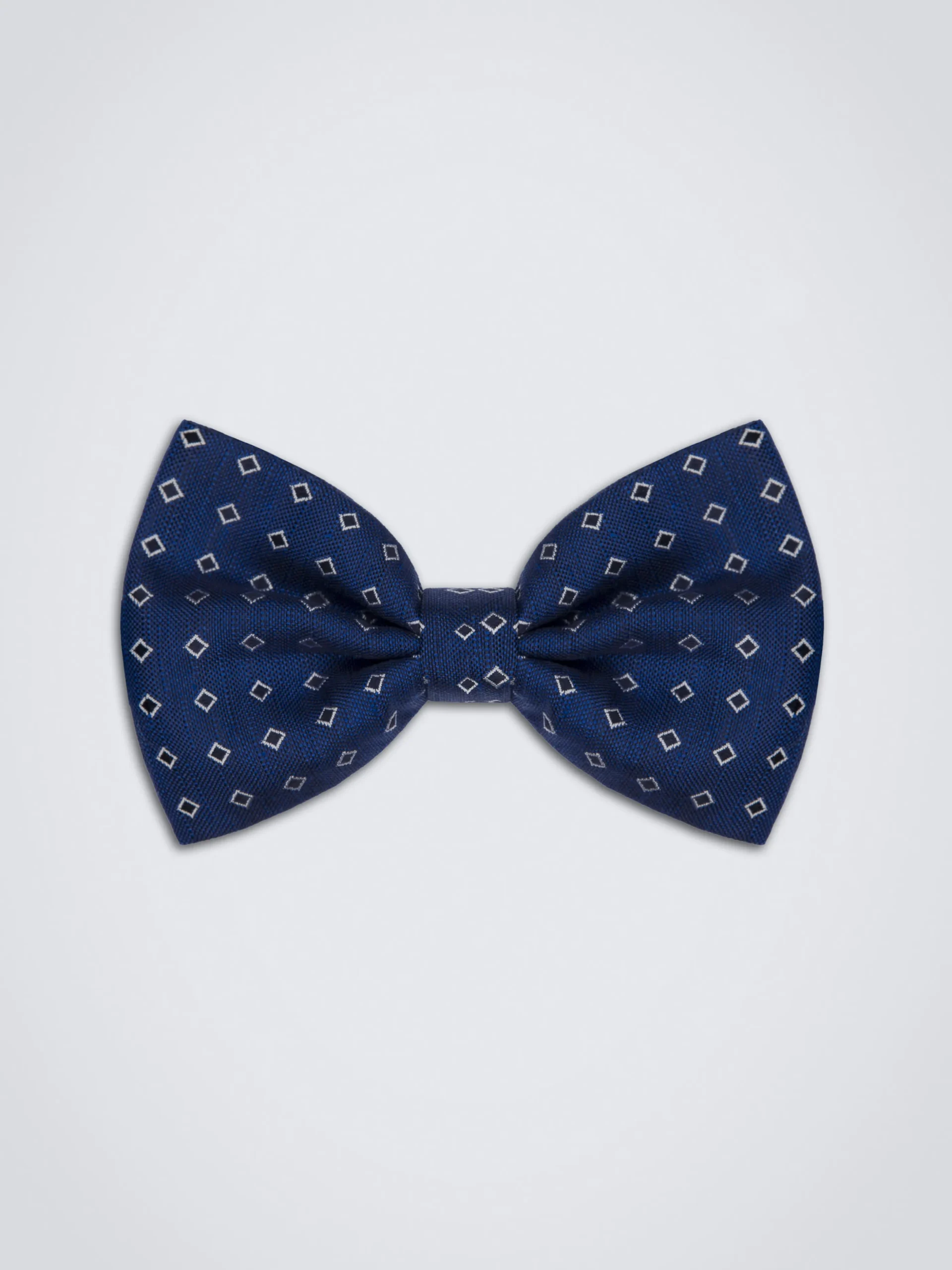Royal blue silk bow tie