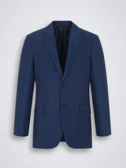 Royal blue vicuña, cashmere and silk Ravello jacket