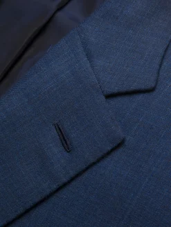 Royal blue vicuña, cashmere and silk Ravello jacket