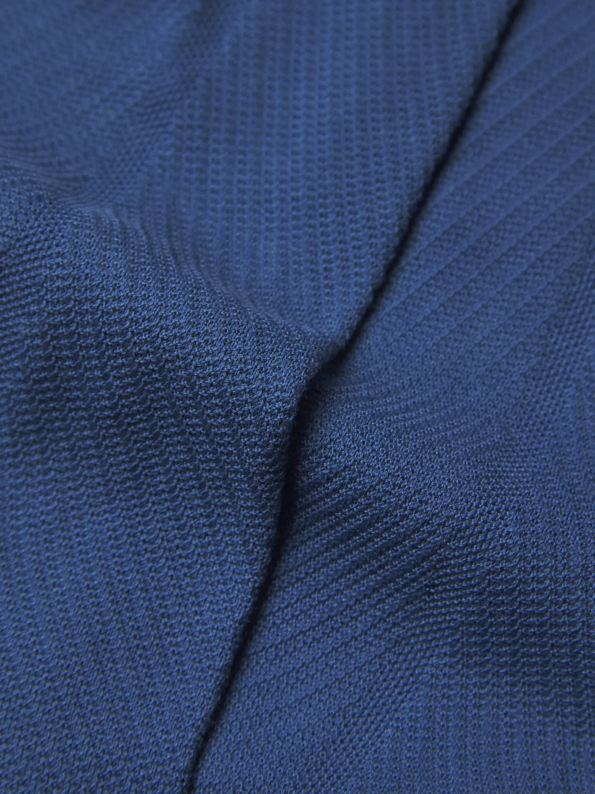 Sapphire blue herringbone Sea Island cotton socks