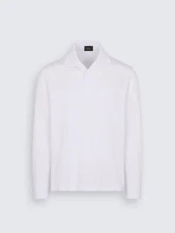 Sky blue silk and cotton jersey blazer