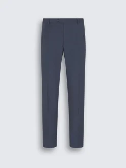 Steel blue Super 130's wool sharkskin Journey trousers