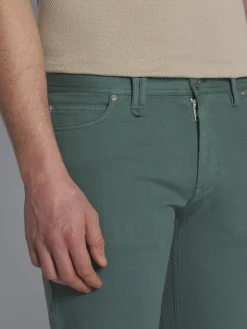 Teal green cotton Meribel jeans