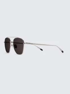 Titanium double bridge sunglasses