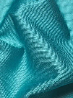 Turquoise and navy blue silk pocket square
