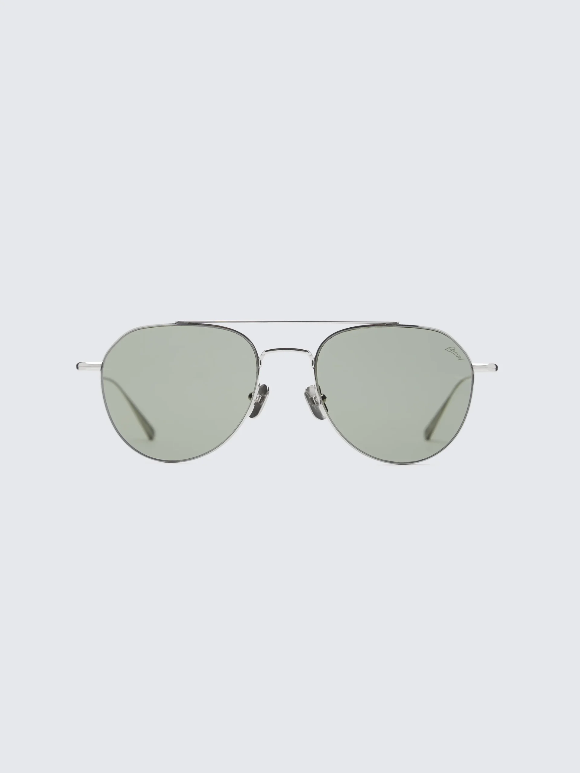 Ultra-light titanium pilot shape sunglasses