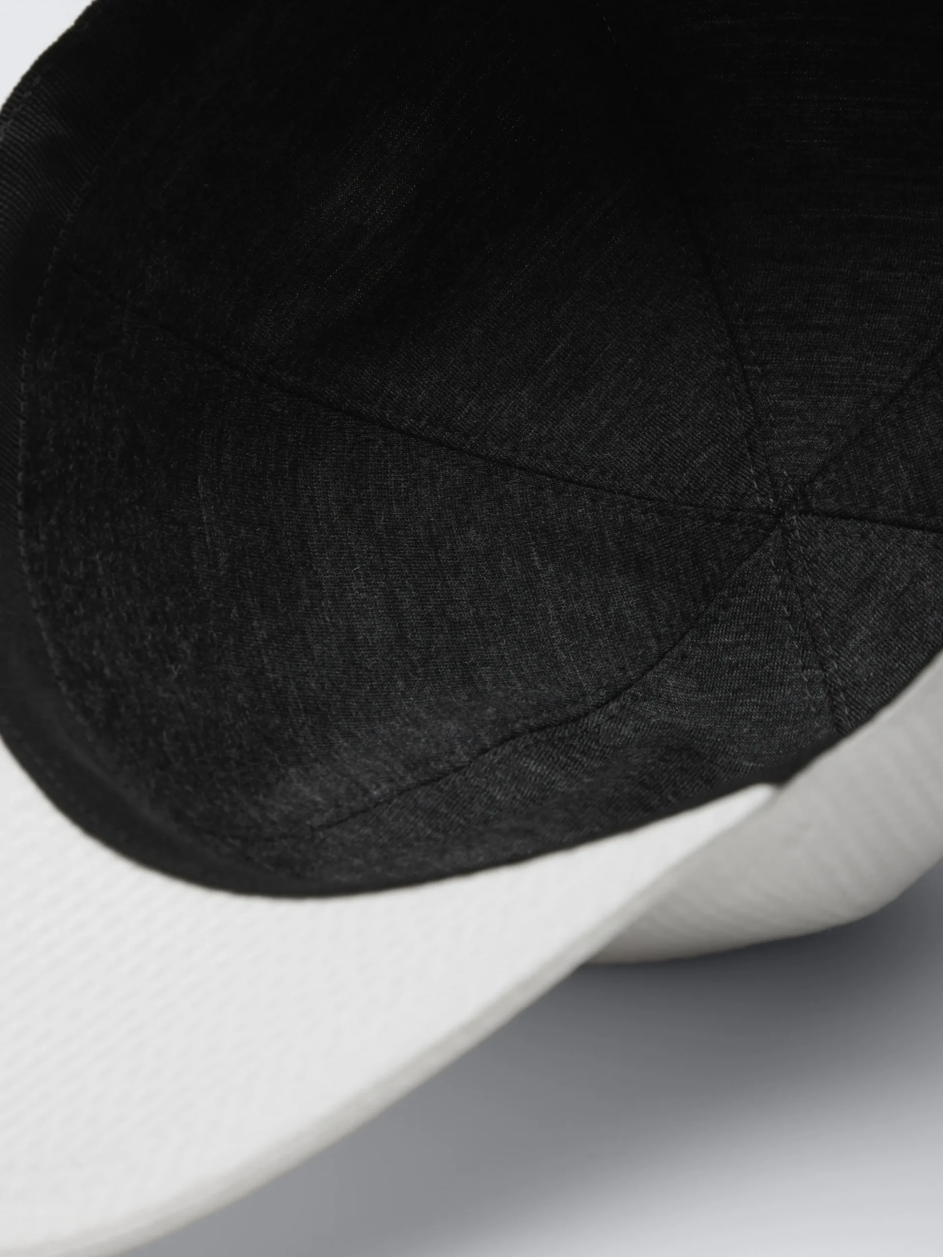 White silk seersucker baseball hat