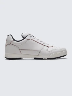 White tech wool polo