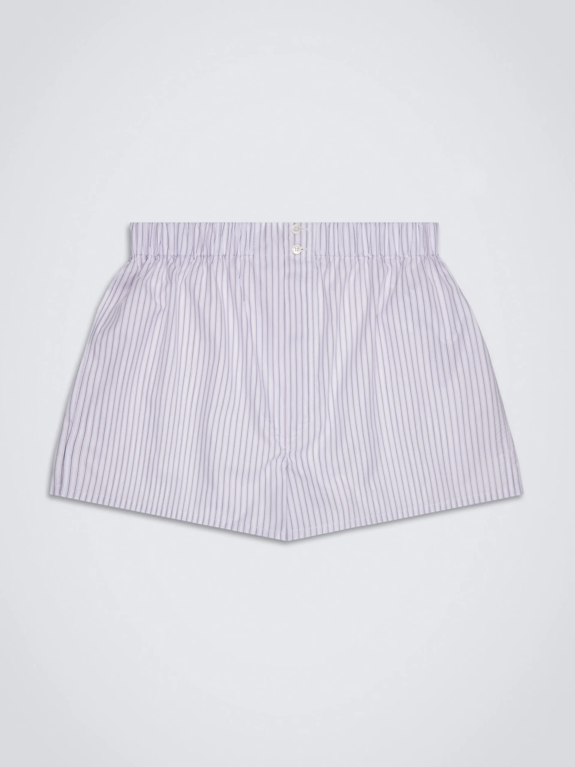 White with black and pink stripes Giza 45 cotton boxer shorts